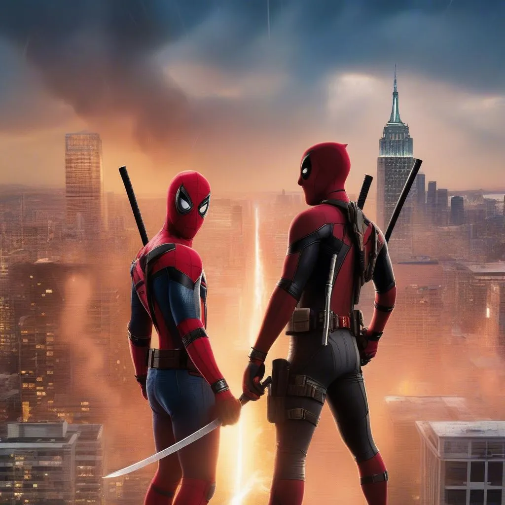 Poster phim &quot;Kiss Kiss Bang Bang Spideypool&quot;