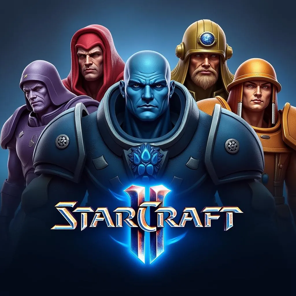 StarCraft II - tựa game chiến thuật thời gian thực giống Warcraft 3, lấy bối cảnh không gian