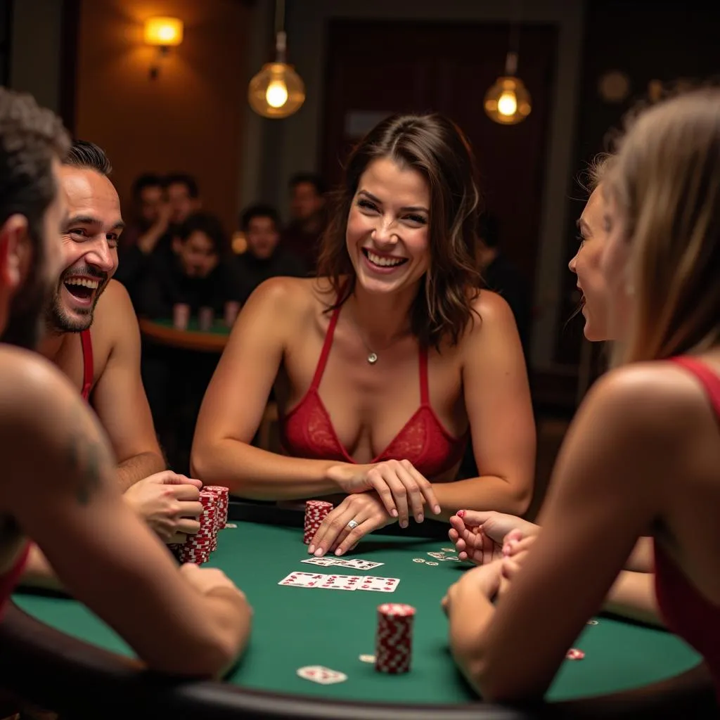 Chơi Strip Poker với bạn bè