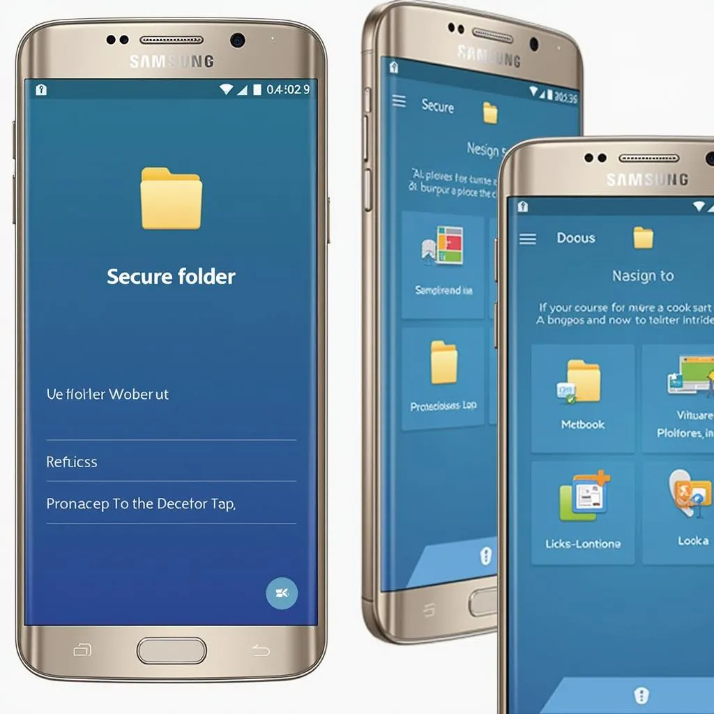 Hình ảnh minh họa việc sử dụng Secure Folder để bảo mật ứng dụng