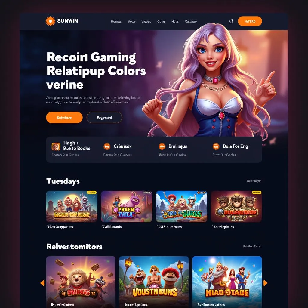 Giao diện Sunwin Gaming