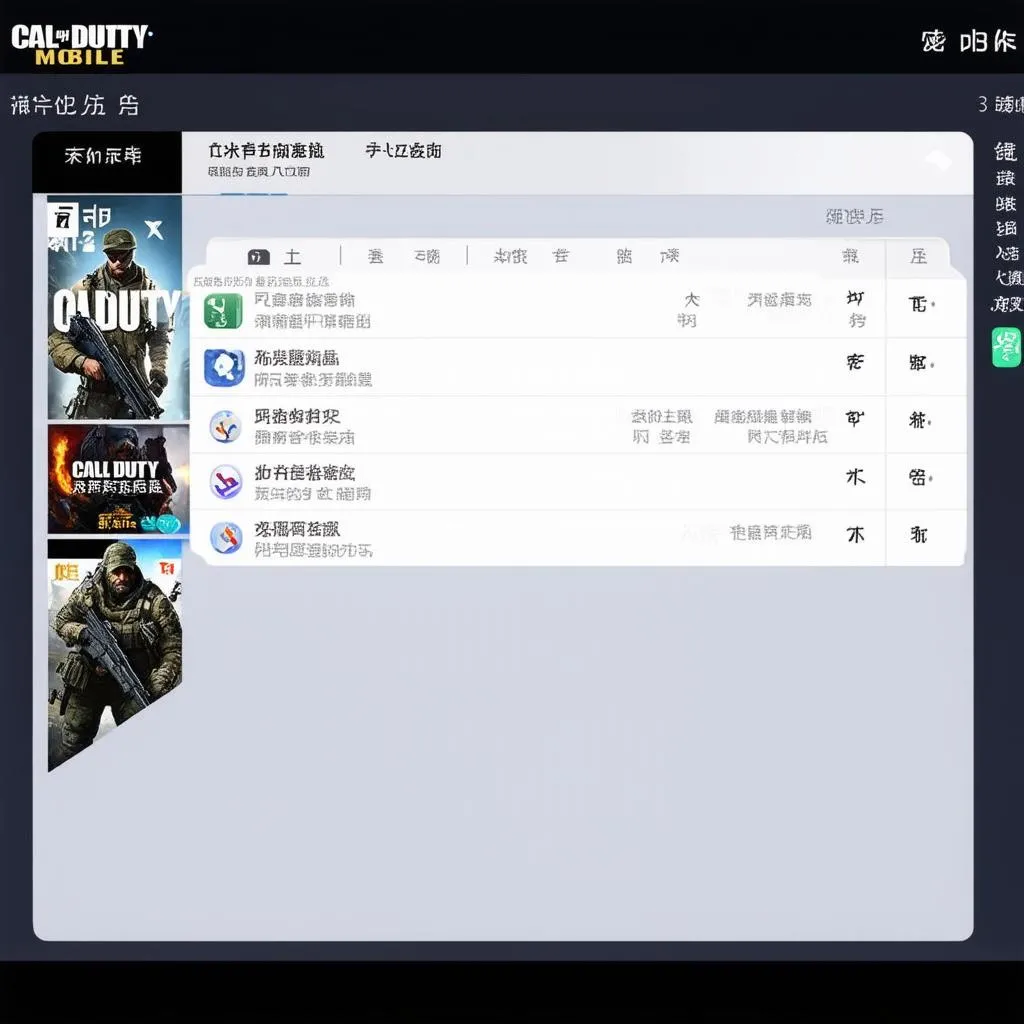 Interface of Tencent Gaming Buddy Call of Duty Mobile