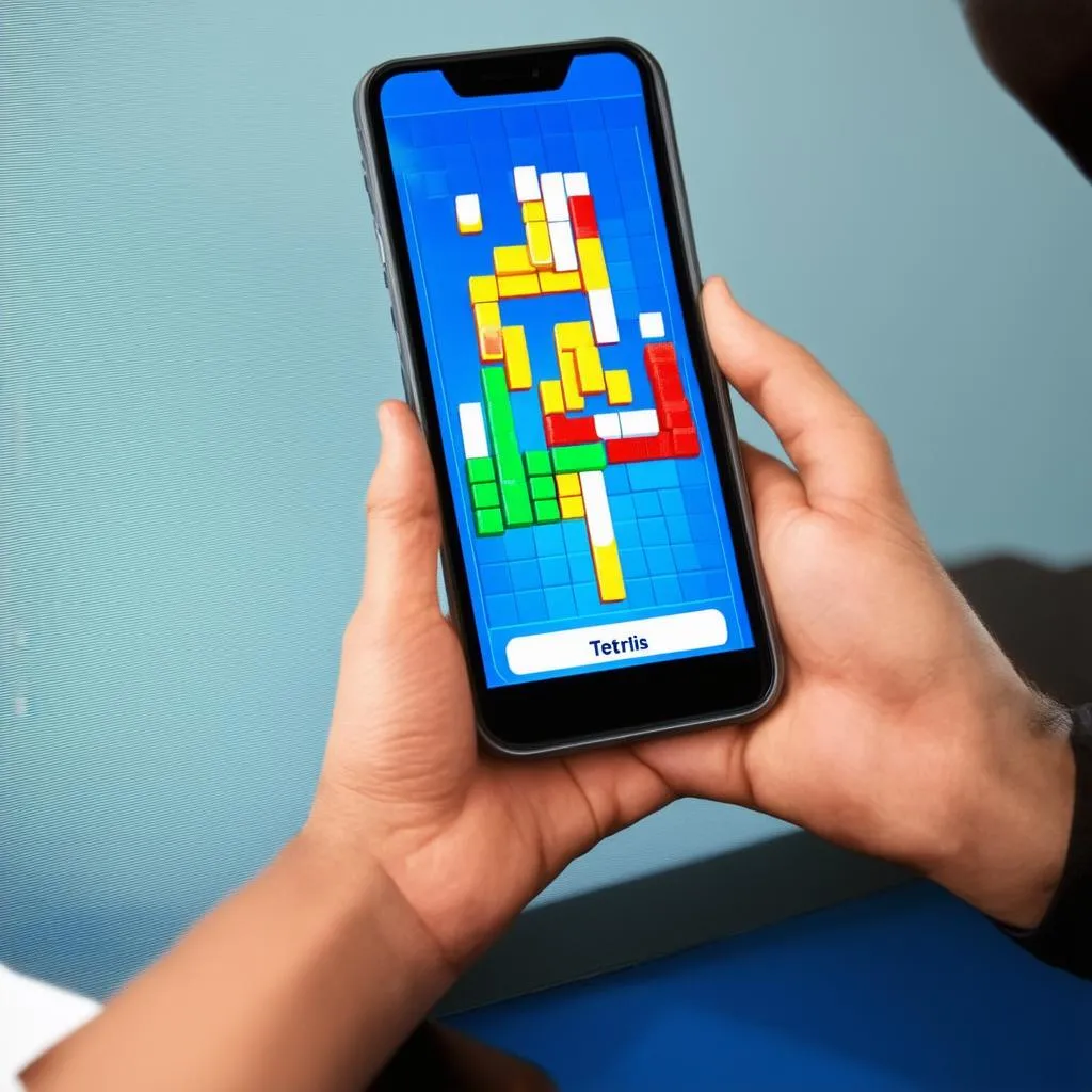 Tetris game on mobile