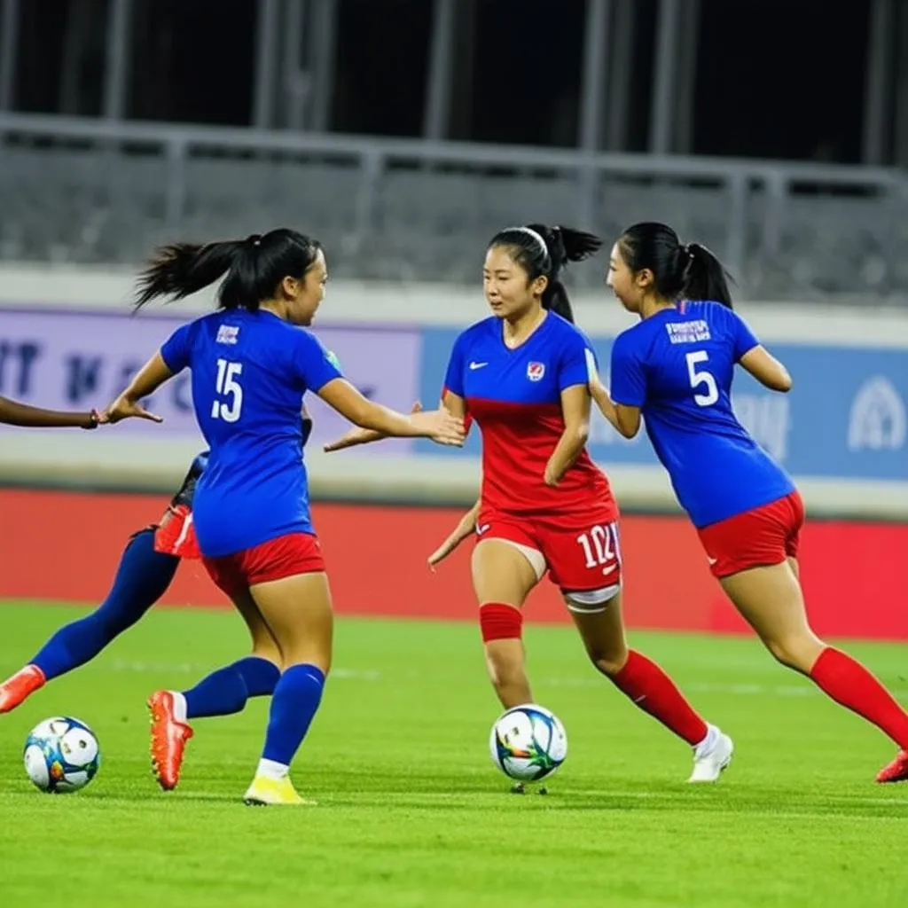 Trận đấu bóng đá nữ Thái Lan vs Philippines tại SEA Games 31