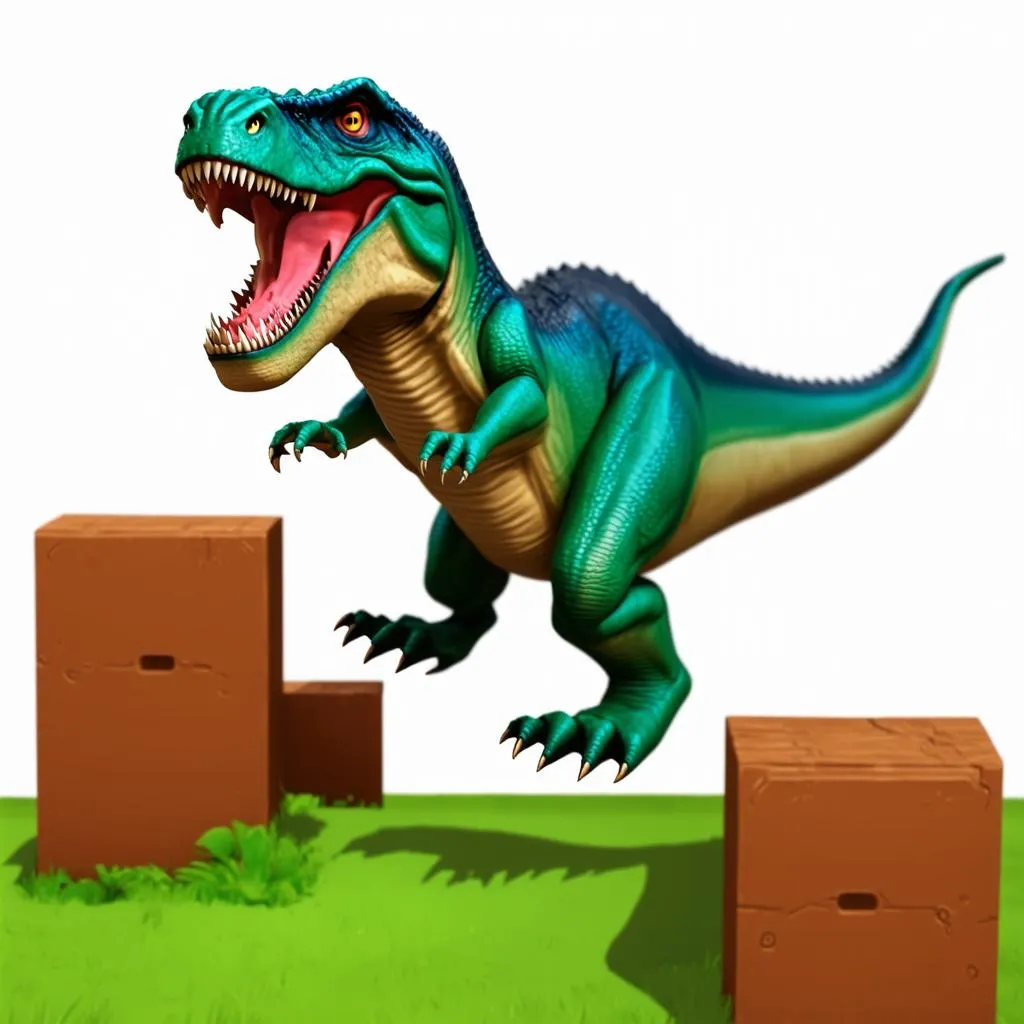 Gameplay đơn giản của T-Rex Game 3D