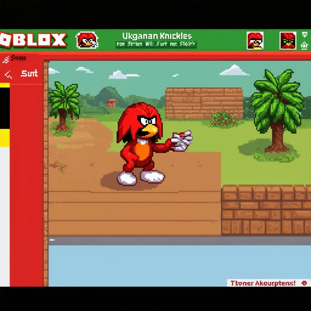 Ugandan Knuckles Roblox game