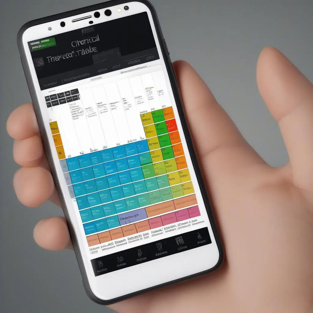 Ứng dụng Bảng Tuần Hoàn Hóa Học trên điện thoại di động