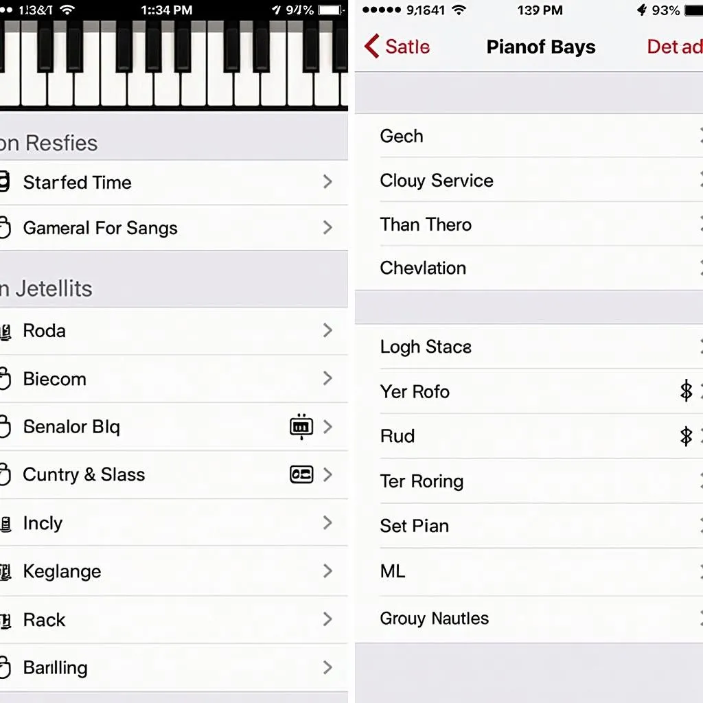 Ứng dụng piano trên iPhone