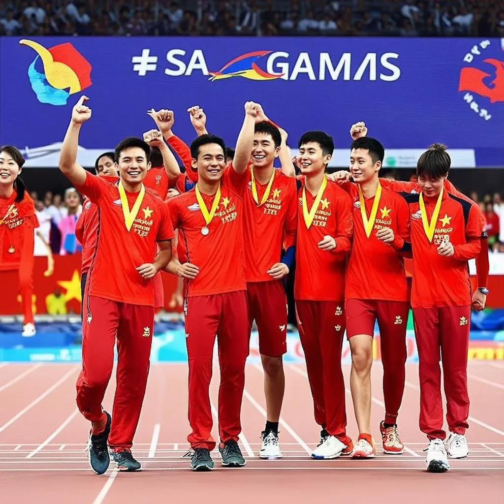 Vận động viên Việt Nam giành huy chương vàng SEA Games 32