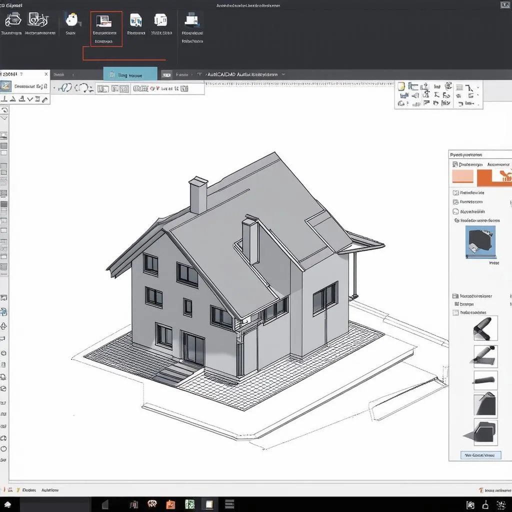 Vẽ nhà bằng autocad 2015