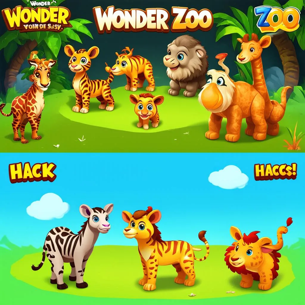 Wonder Zoo Game vs Hack