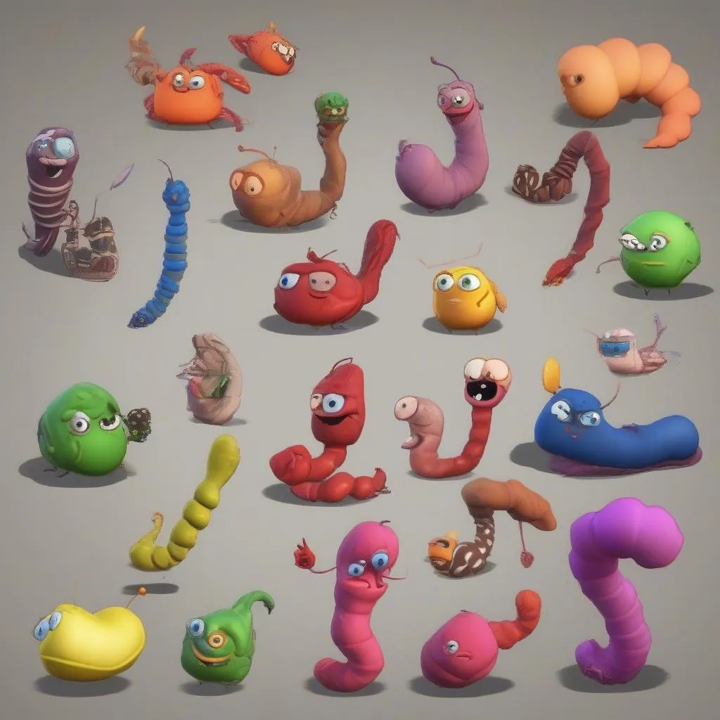 Worms 1 Characters