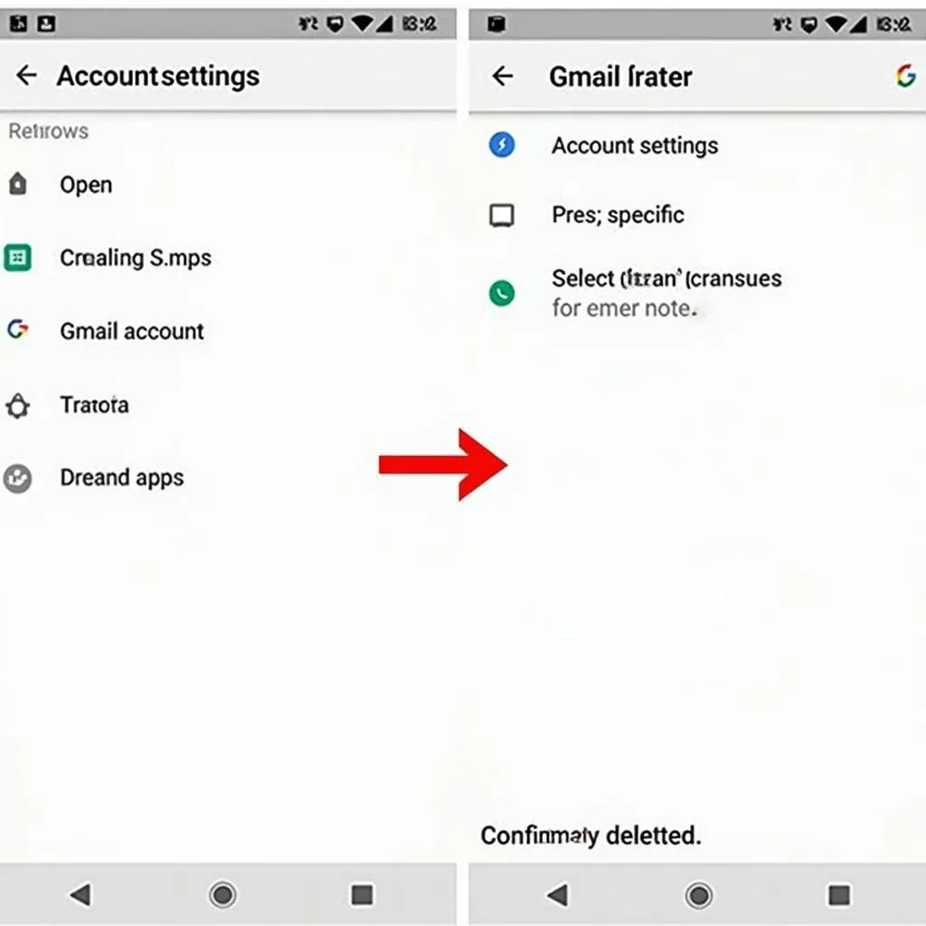 Xóa tài khoản Gmail trên điện thoại