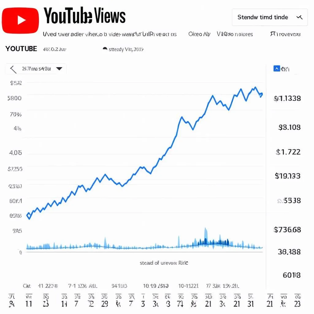 Biểu đồ tăng view YouTube