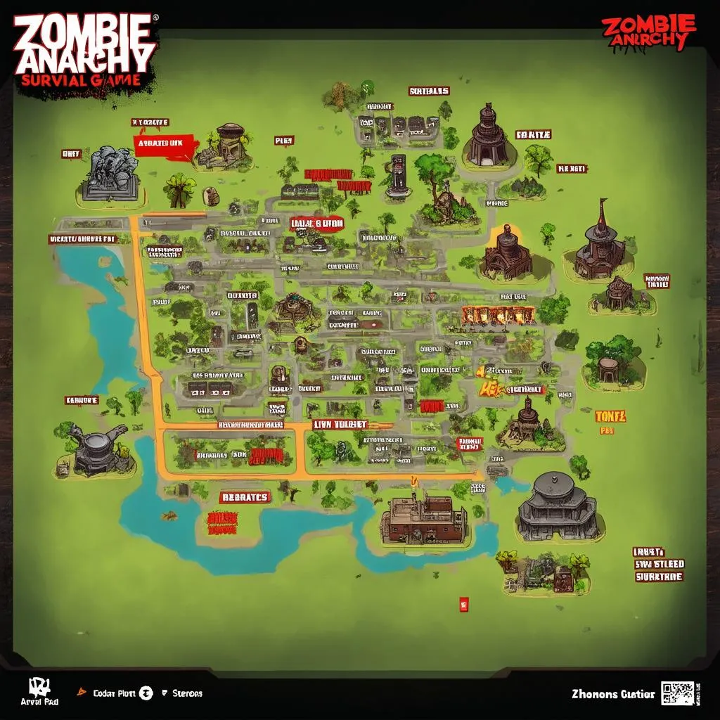 Zombie Anarchy Survival Game Map