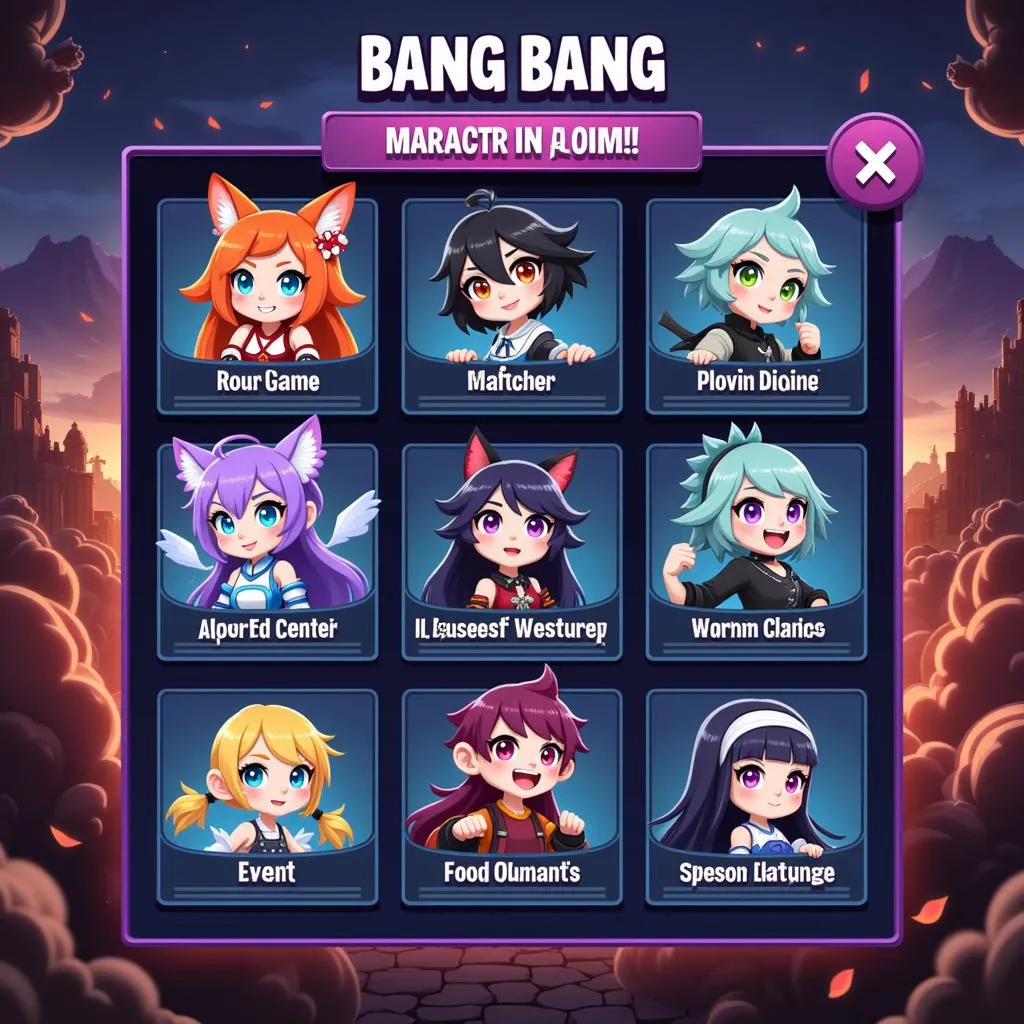 Giao diện game Bang Bang Mobile Tank IOS