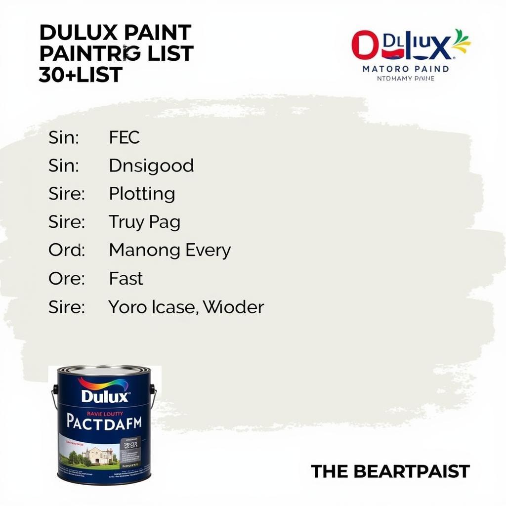 Bảng giá sơn Dulux 