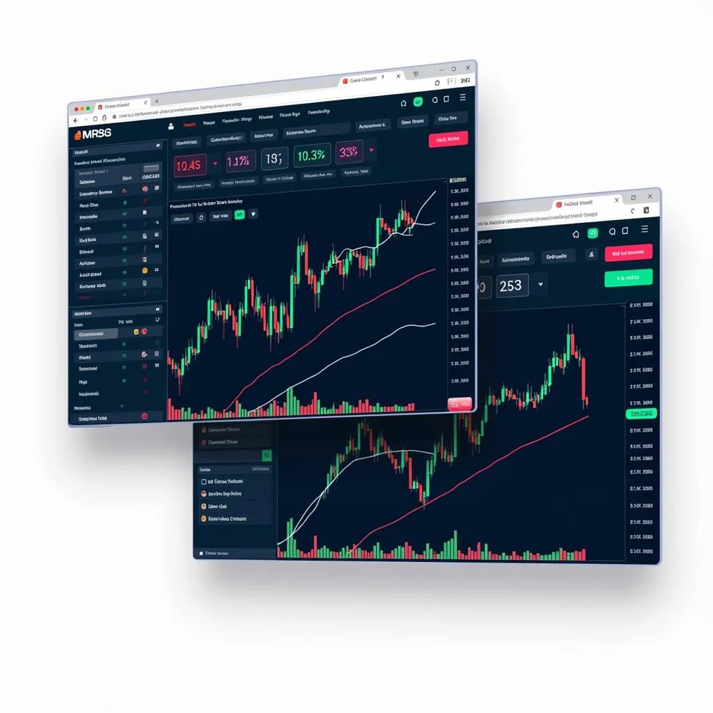 Giao diện bảng giá trực tuyến SHS