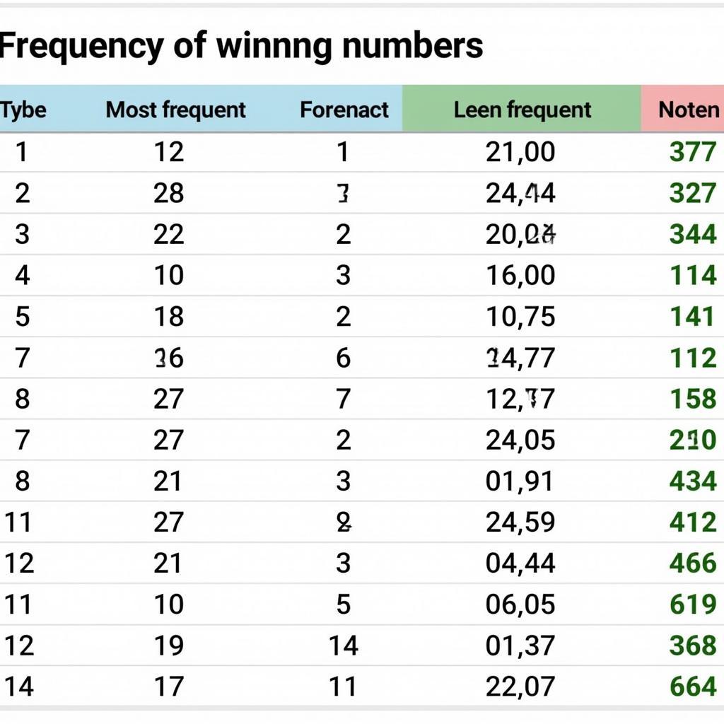 Bảng Thống Kê Giải Đặc Biệt Tuần: Phân Tích Con Số May Mắn
