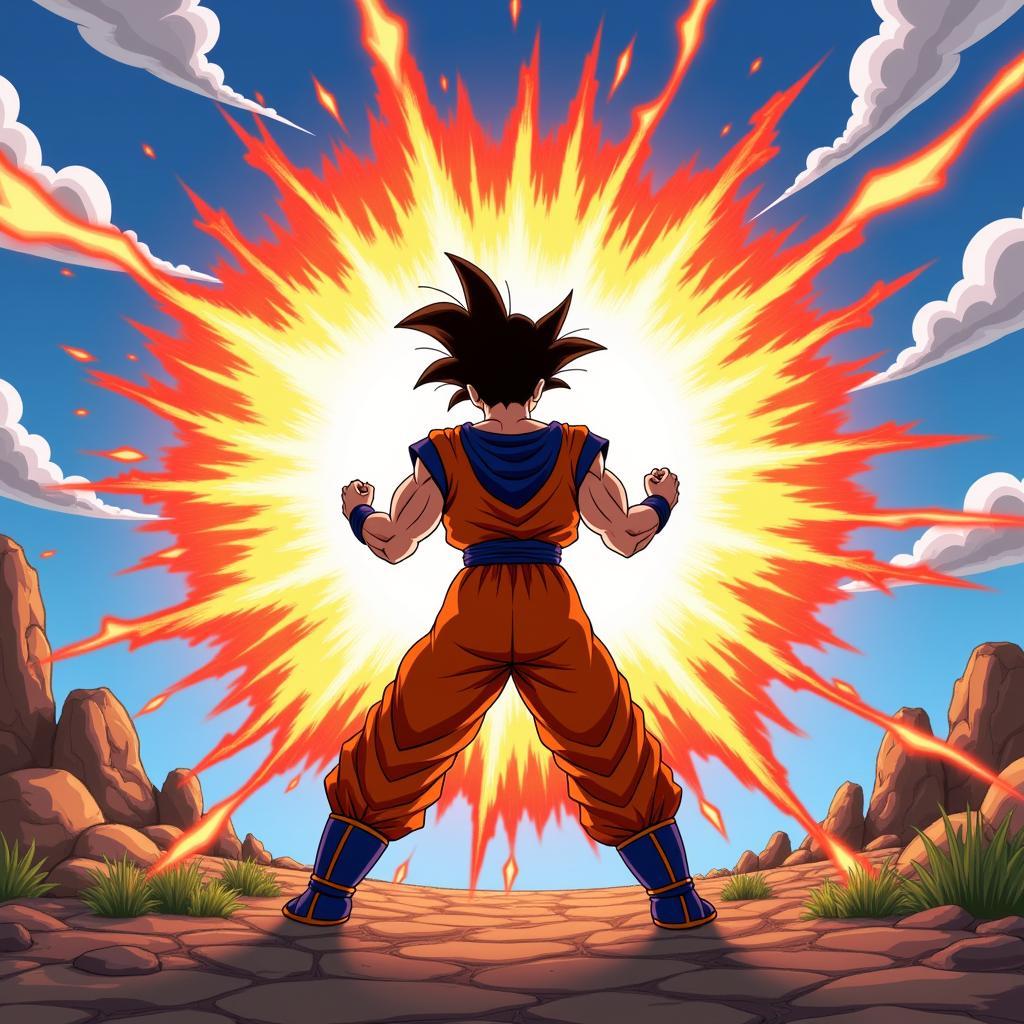 Goku sử dụng Big Bang Kamehameha trong Dragon Ball