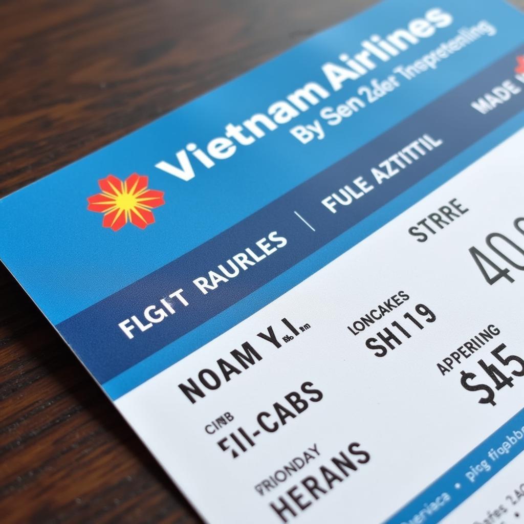 Boarding pass Vietnam Airlines