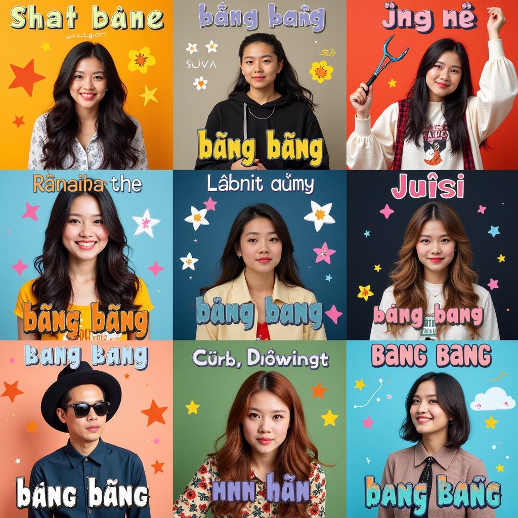 Hình ảnh minh họa các bản cover bài hát "Bống Bống Bang Bang"