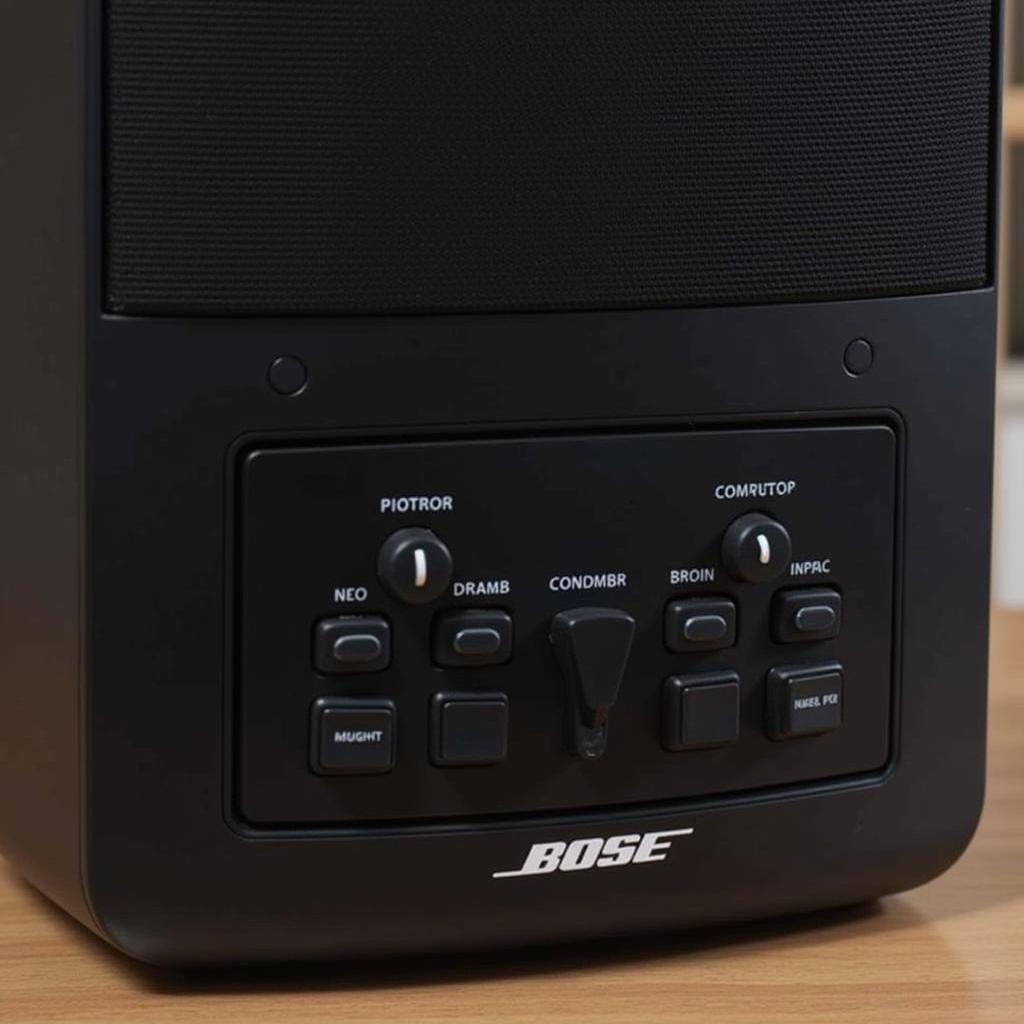 Bảng điều khiển của loa Bose S1 Pro.