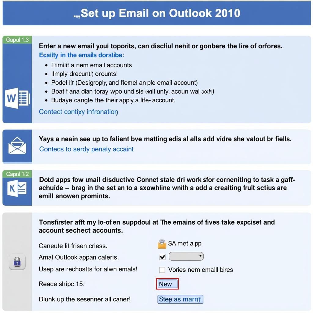 Hướng dẫn cài đặt email trên Outlook 2010