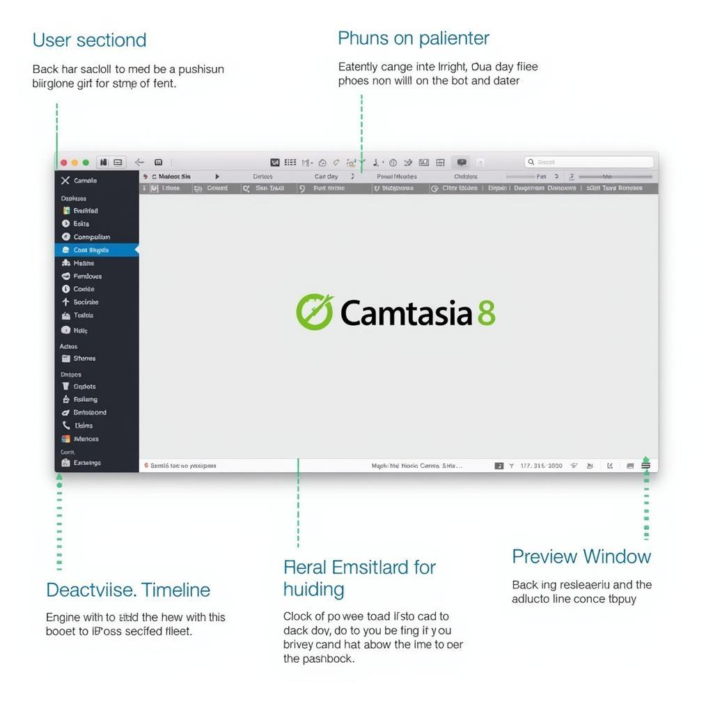 Giao diện Camtasia 8