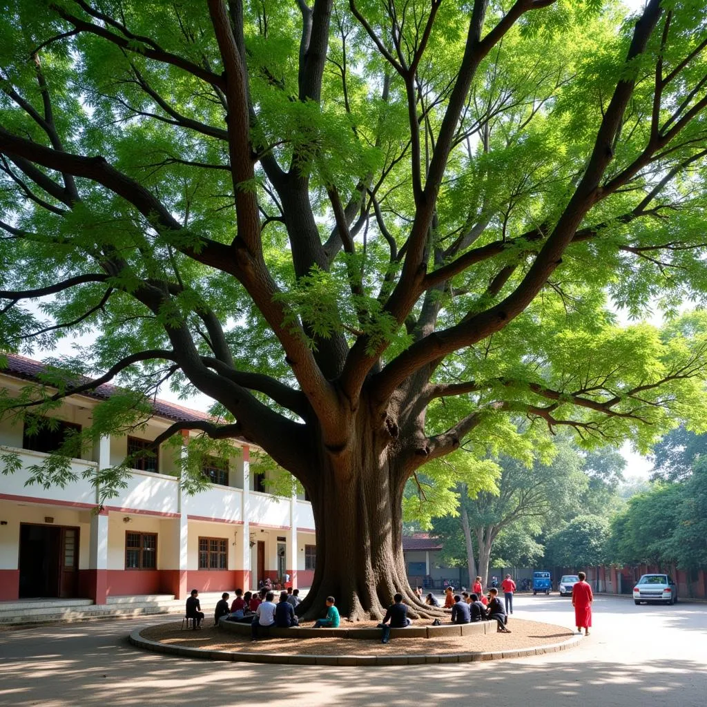 Cây bàng sân trường