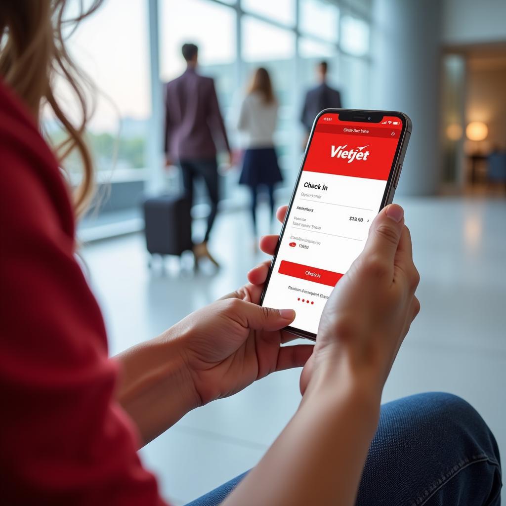 Hướng dẫn check in online Vietjet trên điện thoại