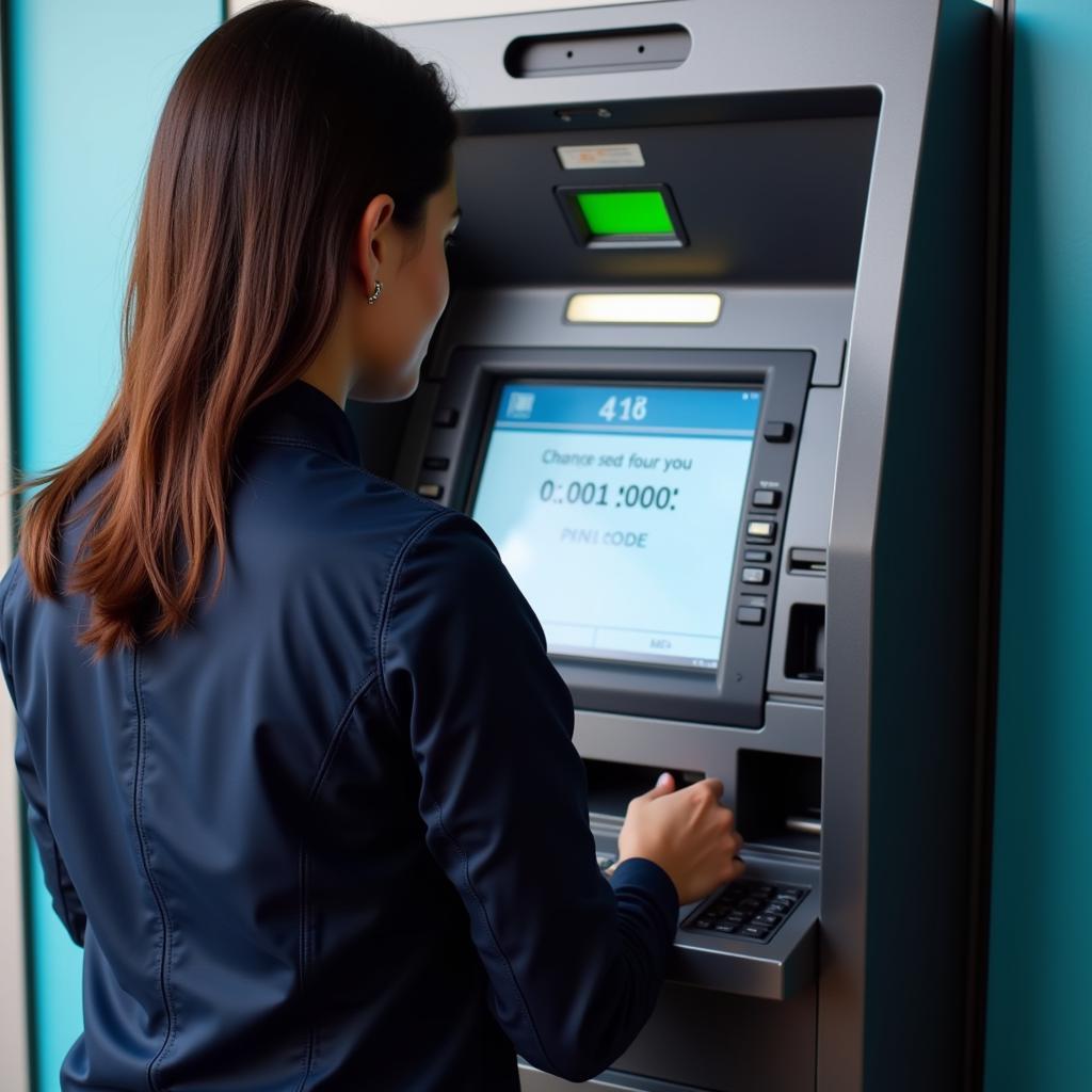 Cách đổi mã pin thẻ ATM tại máy ATM