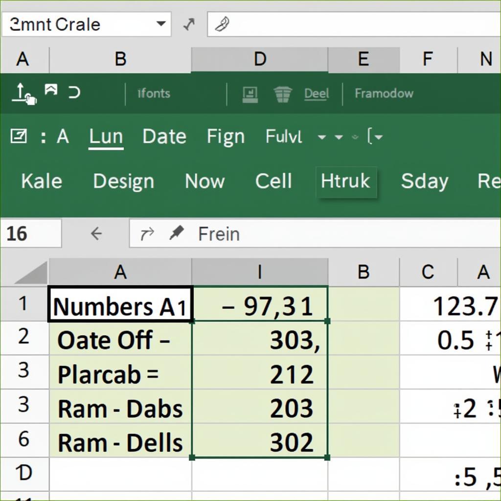 Nhập dữ liệu vào Excel 2016