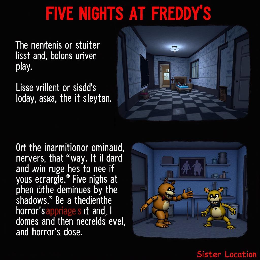 Lối chơi kinh dị ly kỳ trong Five Nights at Freddy's: Sister Location