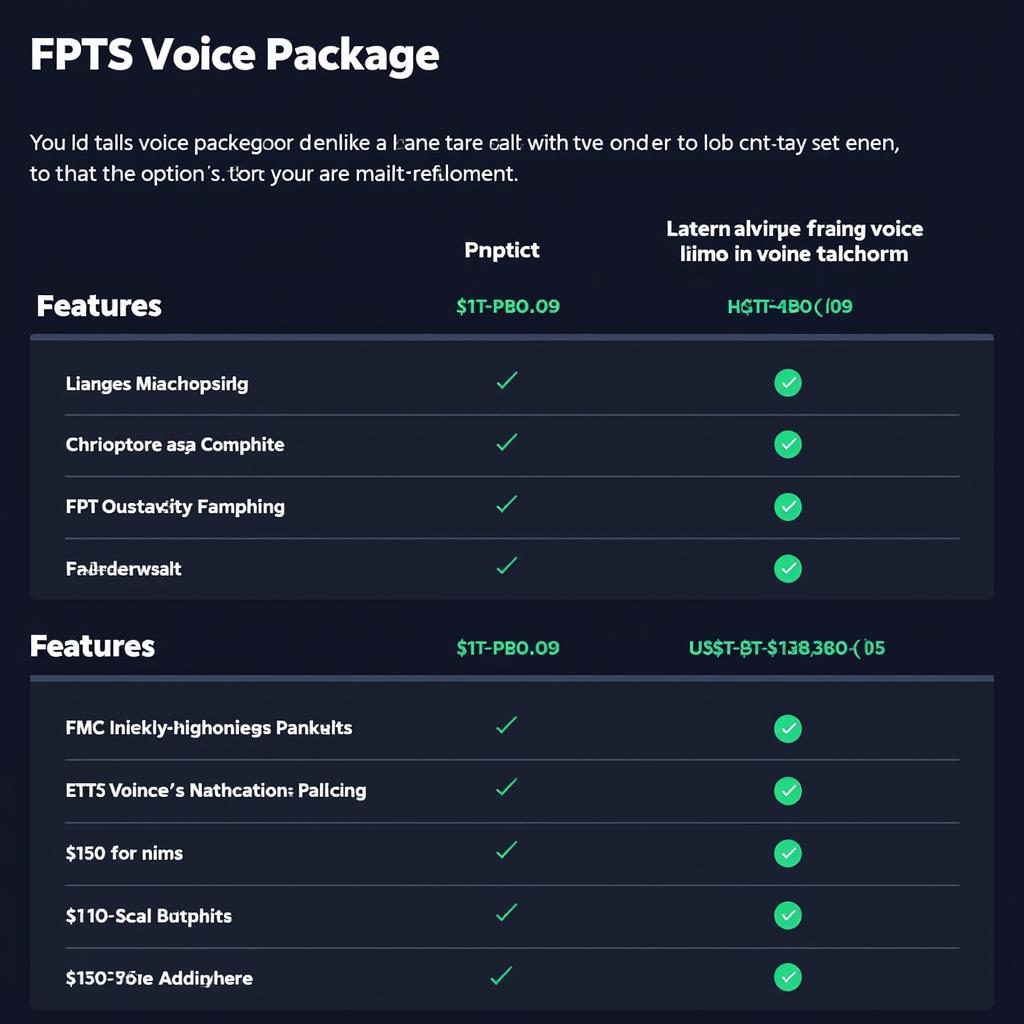 Bảng giá gói cước thoại Fpts