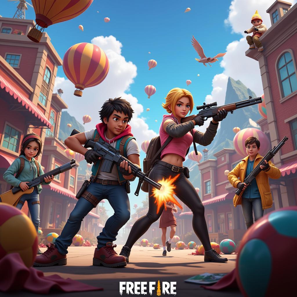 Free Fire - tựa game bắn súng sinh tồn mobile phổ biến 