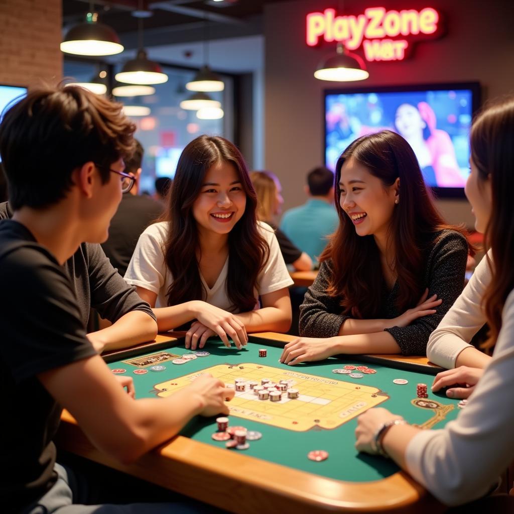 Chơi game cầu đôi tại PlayZone Hà Nội