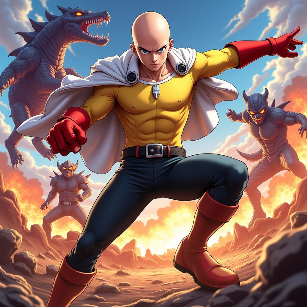 Game One Punch Man Mobile: Trải Nghiệm sức mạnh phi thường của Saitama