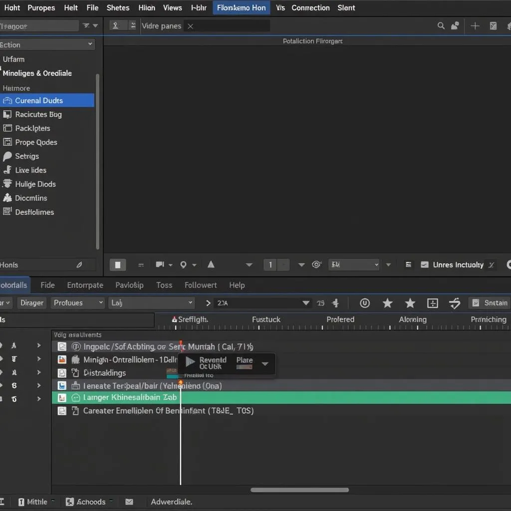 Giao diện Adobe Premiere