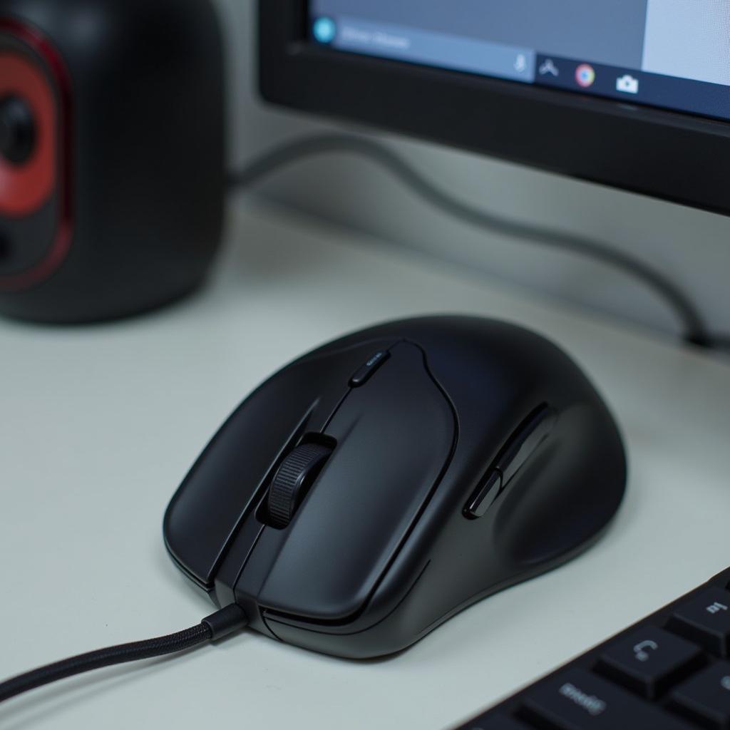 Chuột Logitech M590 được kết nối với máy tính