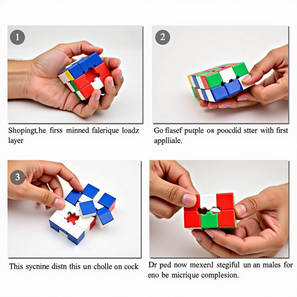 Hướng dẫn chơi Rubik 3x3 tầng 1