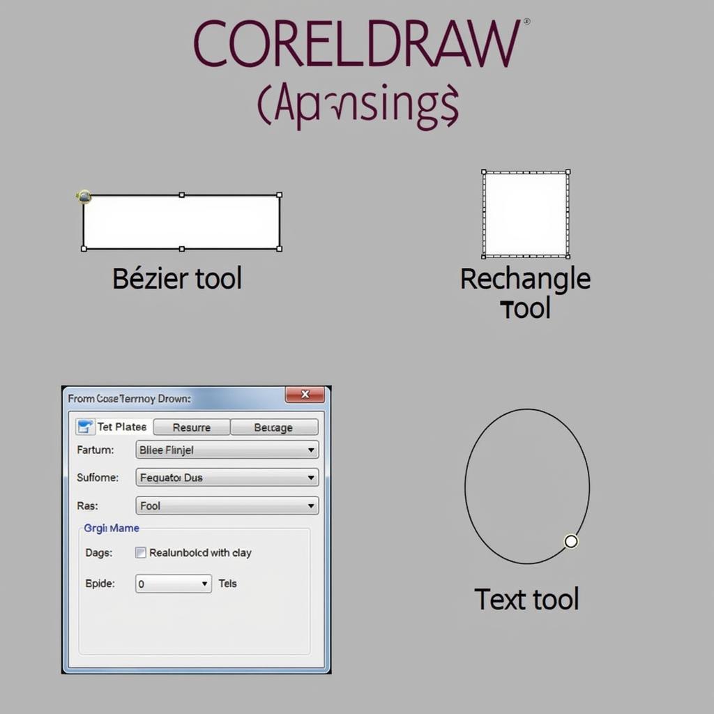 Các công cụ vẽ cơ bản trong CorelDraw