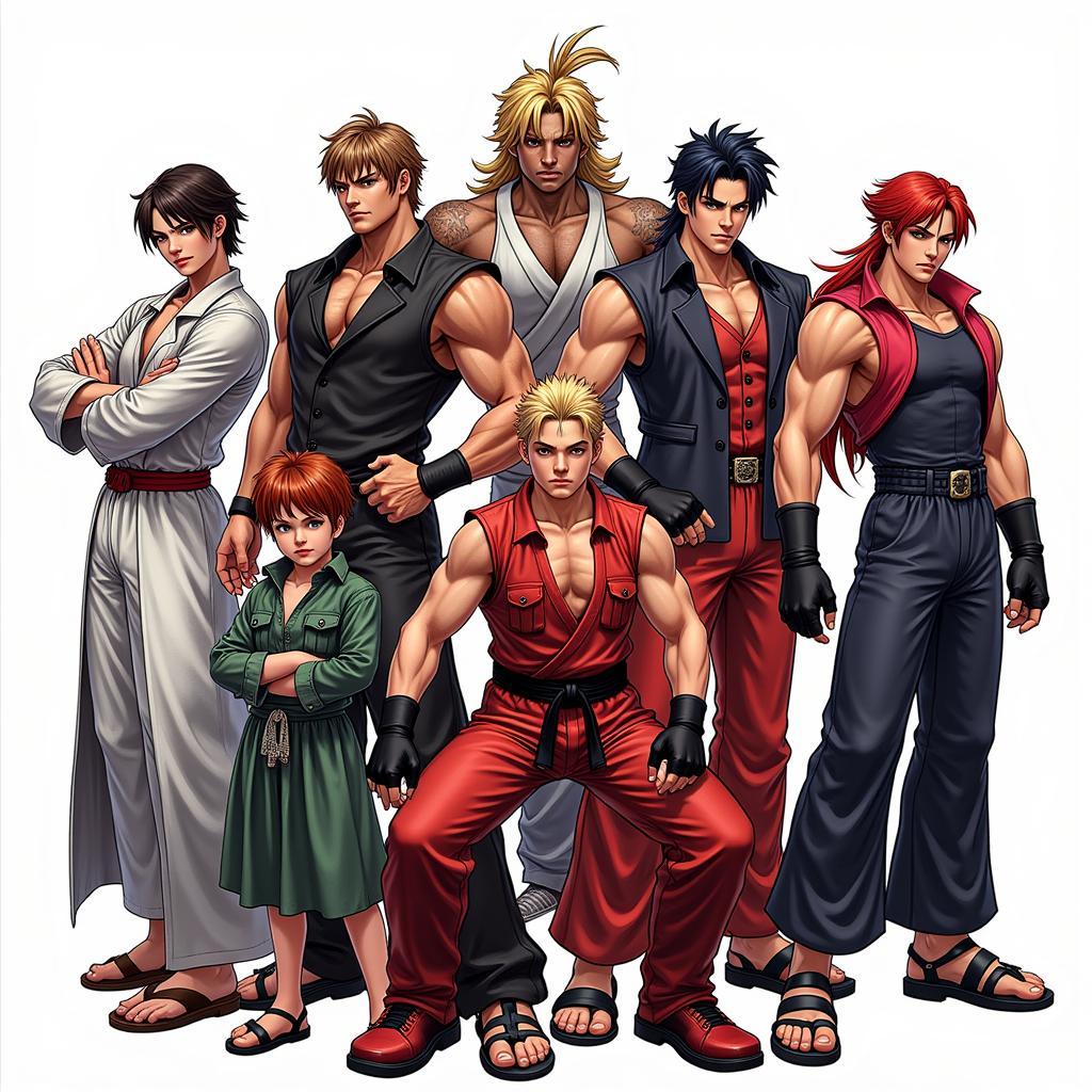 KOF Game Bean: Hình ảnh về các nhân vật huyền thoại