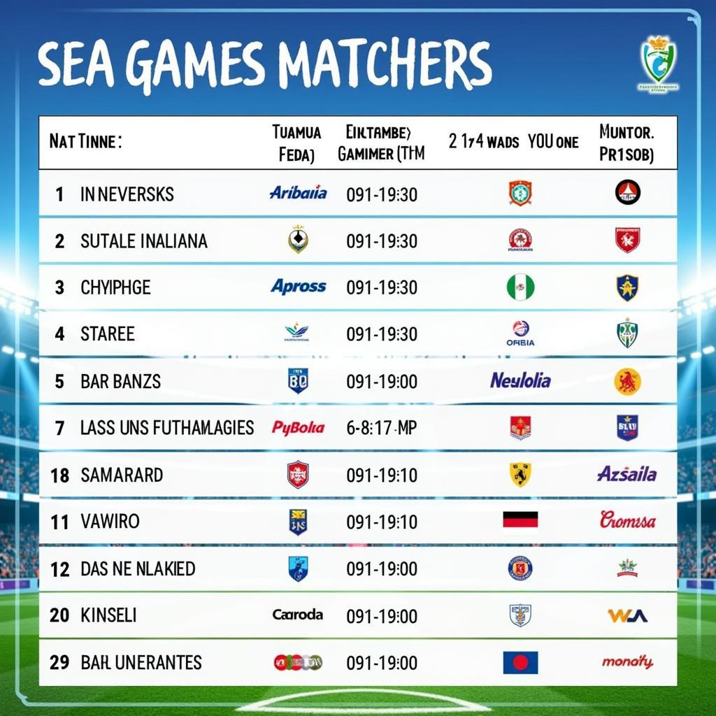 Lịch thi đấu bóng đá SEA Games 32 hôm nay