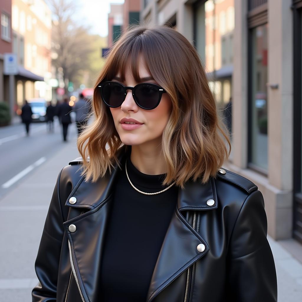 Kiểu tóc long bob with side bangs mang đến vẻ đẹp cá tính và hiện đại cho phái đẹp