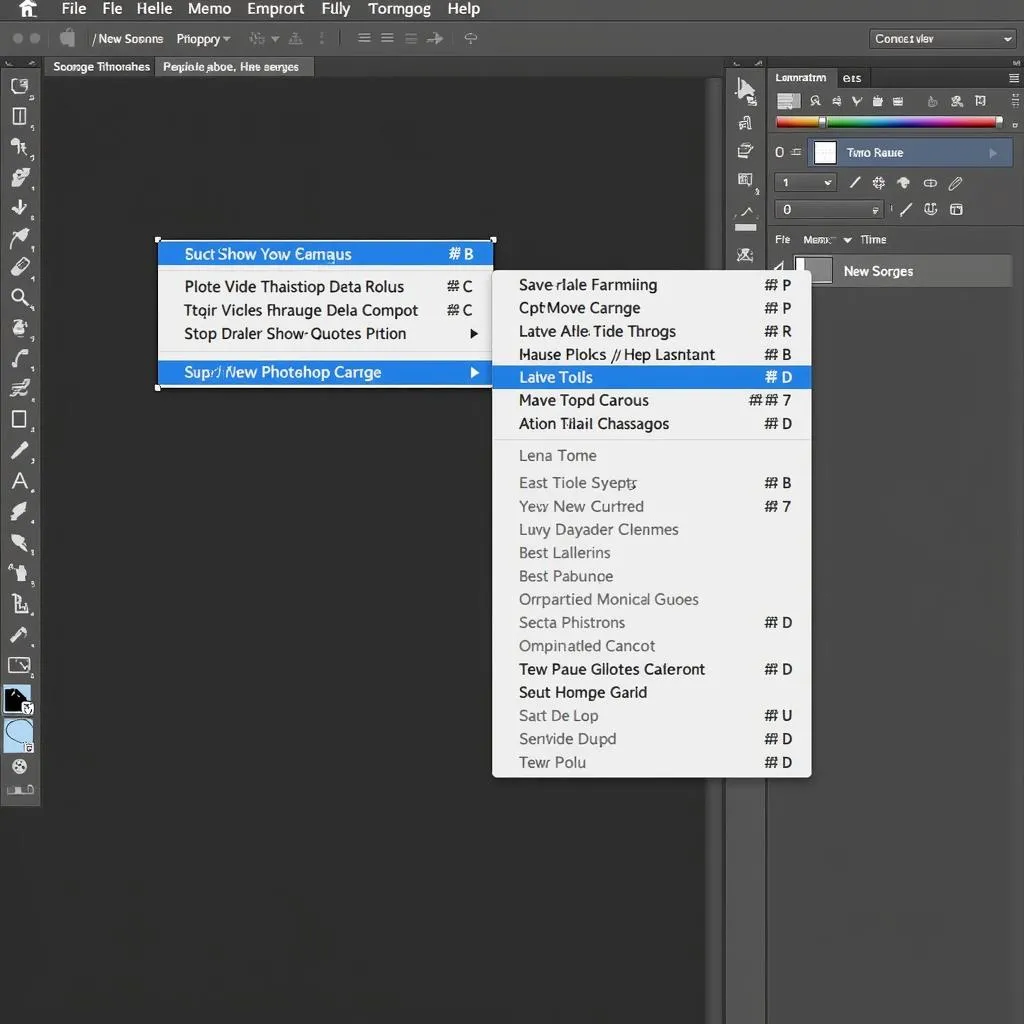 Giao diện Photoshop CC 2018