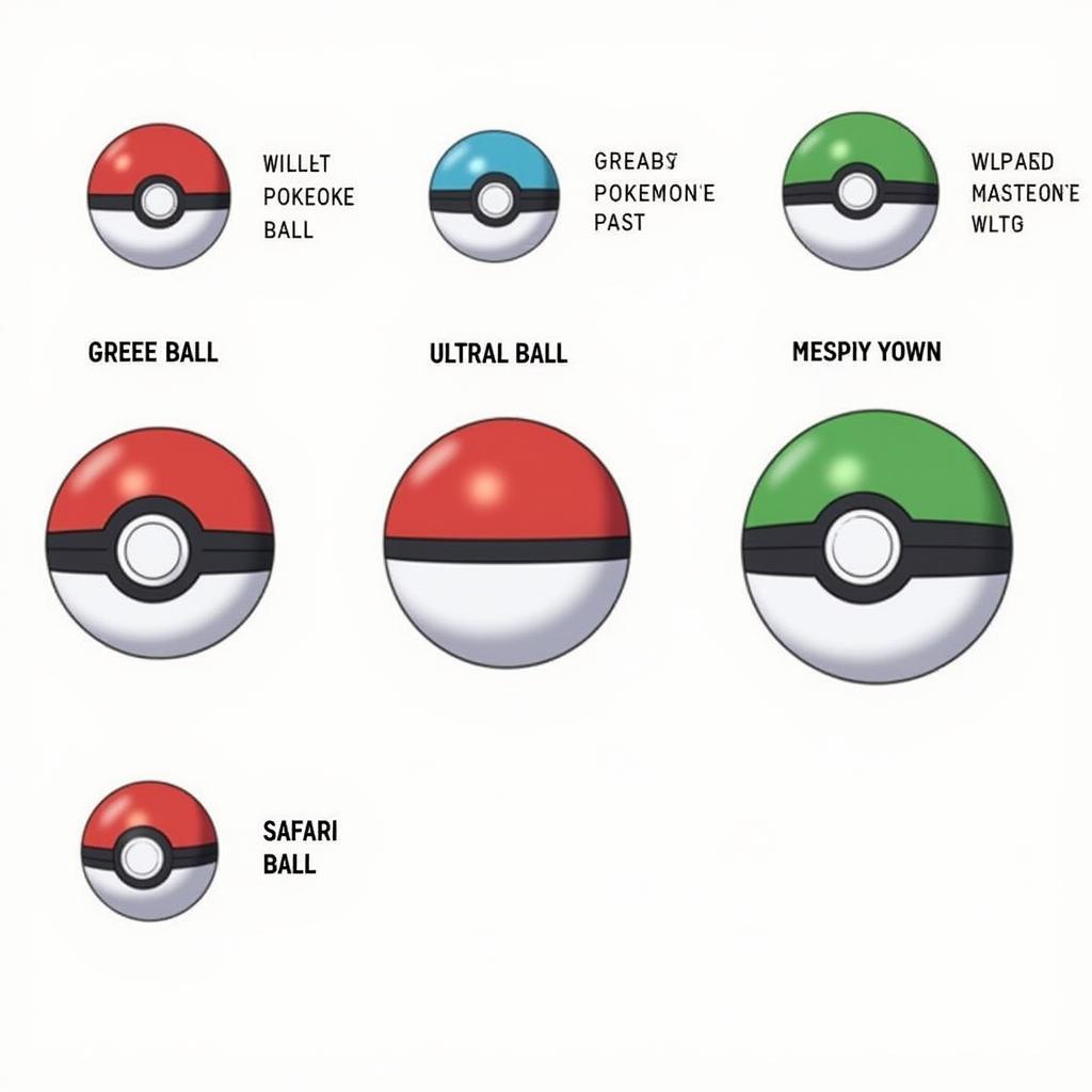 Phân loại Poké Ball trong Pokémon Emerald