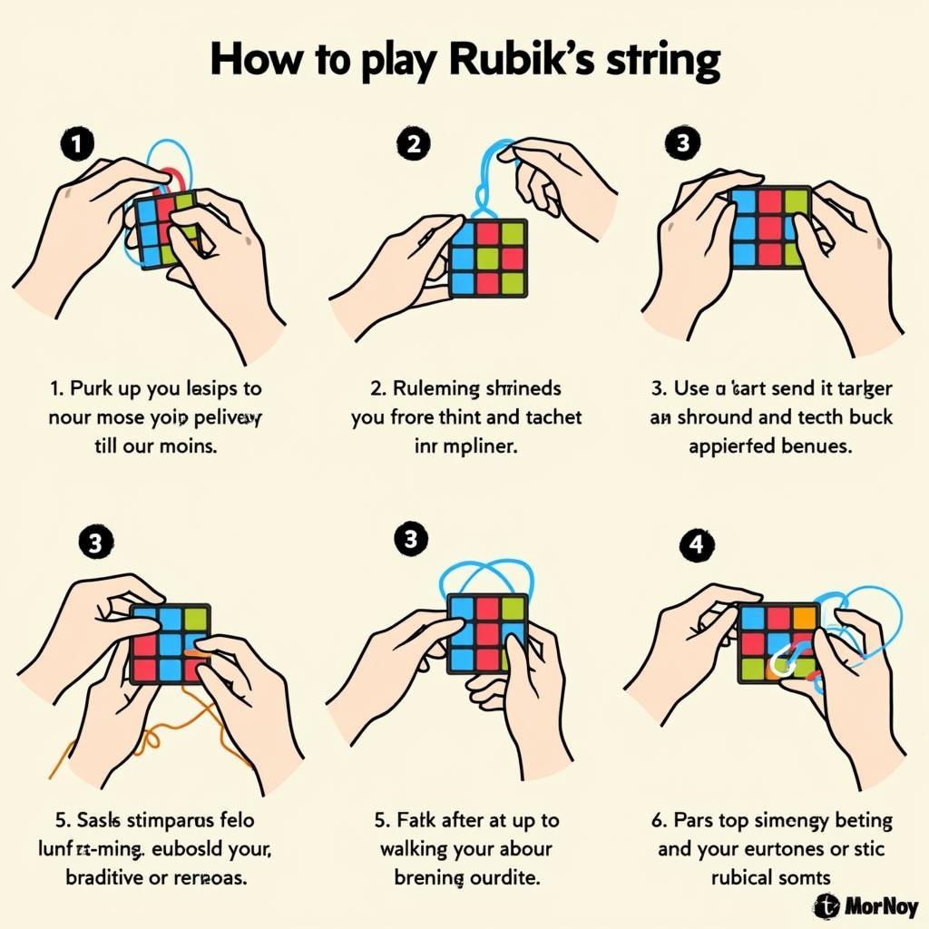 Hướng dẫn chơi rubik dây