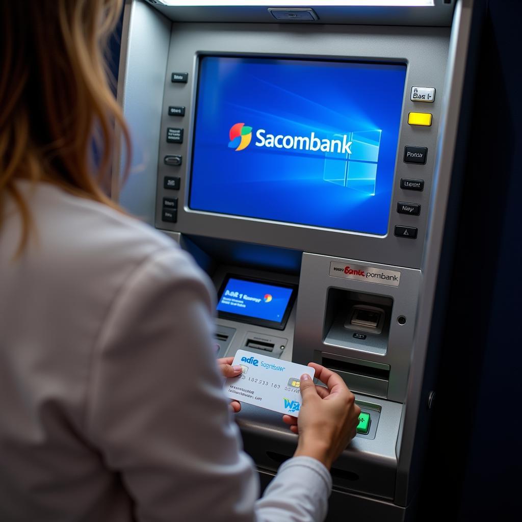 Rút tiền tại máy ATM Sacombank: Nhanh chóng và tiện lợi