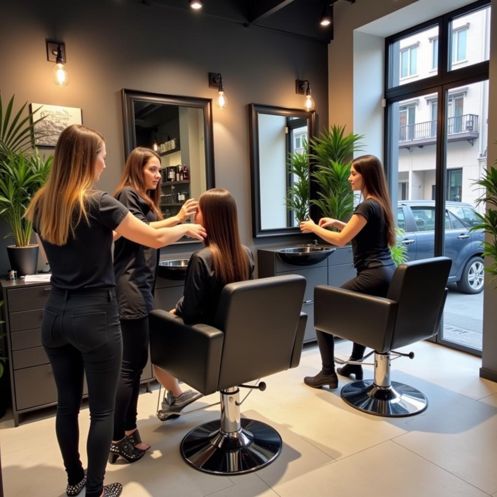 Salon tóc A tại Hà Nội